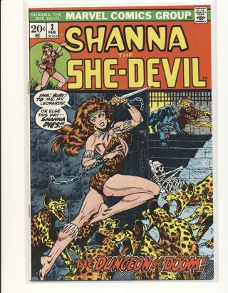 Shanna The She - Devil 2 - Steranko Cover & Heroin Story Nm - Cond.