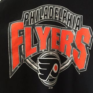 Philadelphia Flyers Logo Athletic VTG Crewneck 2XL Made In USA Polyester Blend 2
