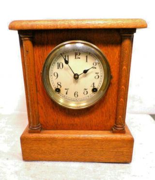 Oak Sessions 8 Day Mantle Clock With Cathedral Gong
