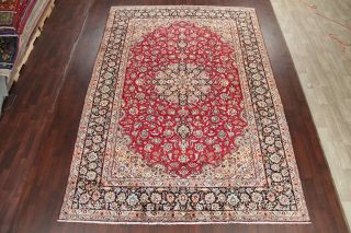 Vintage Traditional Floral RED Living Room Area Rug Hand - Knotted Carpet 10 ' x13 ' 3