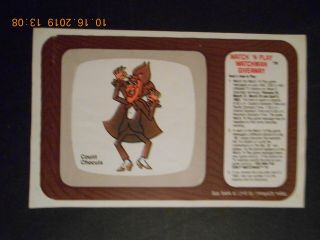 1983 Count Chocula Cereal Premium Watch Play Sony Watchman Mail In General Mills