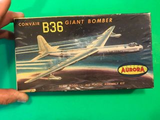 Vintage Aurora Famous Fighters Convair B36 Giant Bomber Unbuilt (complete?)
