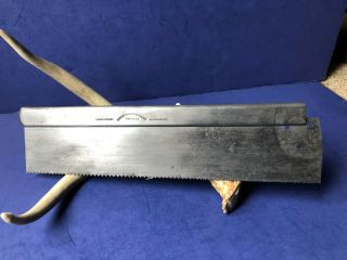 Vintage Henry Disston & Sons Cast Steel 12 " Backsaw 13 Tpi Saw Plate Only