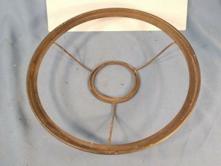 Vintage Brass 10 Inch Shade Ring Opening For Burner 2&7/8 Inches Wide