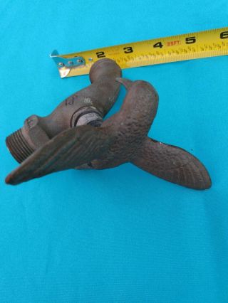Vintage Bronze Humming Bird Handle Garden Tap Faucet Outdoor Spigot Ws Usa