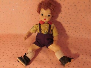 Htf Vintage 16 " A/o " Jerri Lee " Boy Doll Of Terri Lee Family Play Day Outfit