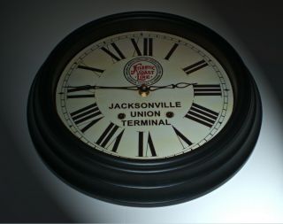 Atlantic Coast Line Florida Jacksonville Union Terminal Waiting Room Clock 1920s 2