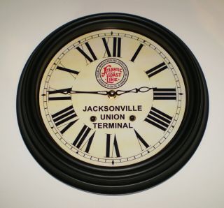 Atlantic Coast Line Florida Jacksonville Union Terminal Waiting Room Clock 1920s 3