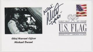Signed Michael Durant Fdc Autographed First Day Cover Black Hawk Down