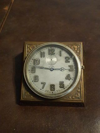Doxa Watch Company Swiss 8 Day Clock For Travel Or Desk Clock.  Vintage