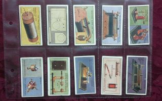 Cigarette Cards,  Set Of How To Make Your Own Wireless Set,  Godfrey Phillips 1923