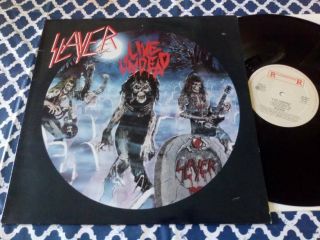 Slayer - Live Undead Lp Roadrunner Records Rr 9574 1987