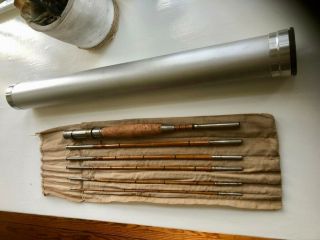 Vintage Bamboo Fly Rod,  6 Piece W/ One Tip