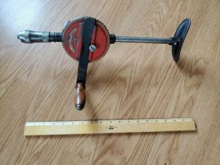 Vintage Millers Falls No.  19 Hand Crank Breast Drill With Label