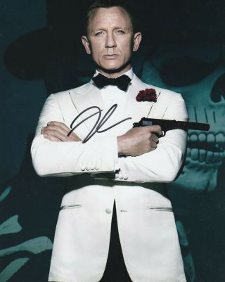 Daniel Craig (james Bond) Signed 10x8 Colour Photo