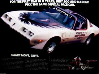 1980 Turbo Trans Am Indy Pace Limited Ed.  Turbo Print Ad 8.  5 X 11 "