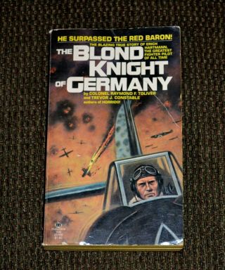 Wwii German Ace Erich Hartmann Signed Paperback Book Blond Knight Of Germany