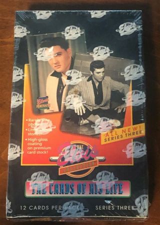 1993 Elvis Pressley River Group The Cards Of His Life Rare Series 3 Box