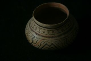 Small Shipibo Pottery Jar Or Bowl