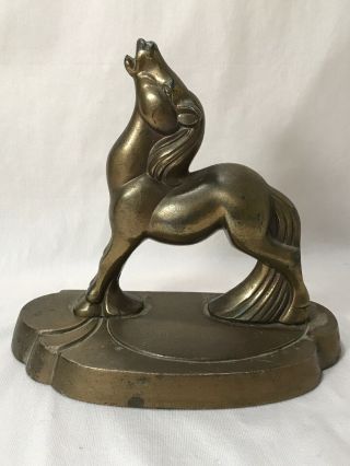 Vintage Frankart Bronze Horse Statue Figurine Country Western Home Decor Metal