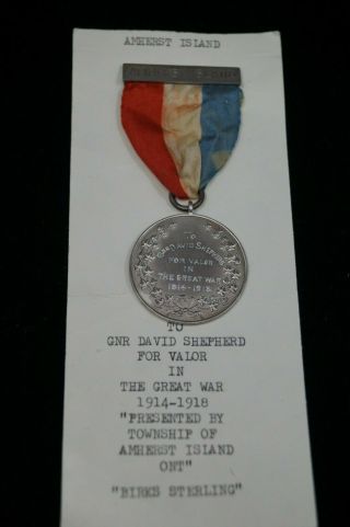 Ww1 Canadian Cef Welcome Home Medal