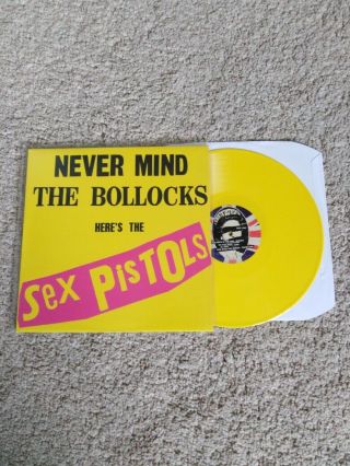 Sex Pistols - Never Mind The Bollocks Yellow Vinyl Re Issue.
