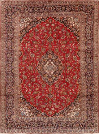 Floral Traditional Oriental Area Rug Wool Hand - Knotted Traditional Carpet 10x13