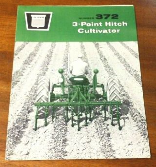 Vintage 1961 Oliver Tractor Co.  372 3 Pt Cultivator Brochure