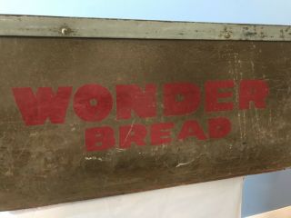 Vintage 1950’s Wonder Bread Advertising Kennett Fibre Large 31” Sign Box Crate