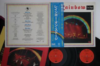 2lp Rainbow On Stage Mwz81034 Polydor Japan Vinyl Obi