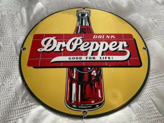 Vintage Dr.  Pepper Porcelain Sign,  Soda,  Pop,  7up,  Mountain Dew,  Coca Cola,  Pepsi