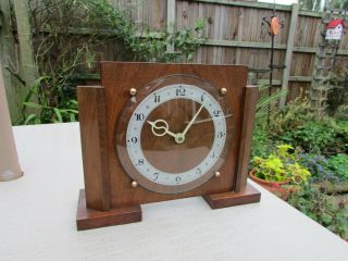 1950s Smiths 8 Day Art Deco Mantle Clock