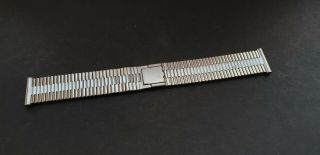Vintage Gents Stainless Steel Nsa Wrist Watch Bracelet 20mm