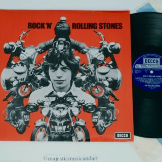 Rare Bsa Motorcycle Cover The Rolling Stones Rockn Vinyl Lp England Nm