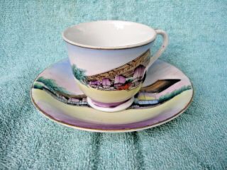 Vintage Demi - Tasse Cup And Saucer - Jersey Turnpike