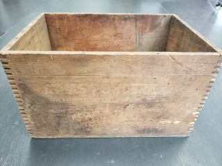 Vintage Atlas Powder Company High Explosives Wooden Box Crate