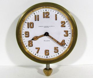 C1920s Concord Watch Co.  8 Day Travel & Car Clock Shreve,  Crump & Low For Repair