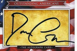 Congressman Dan Crenshaw Signed " Outstanding Americans " Autograph Card Navy Seal