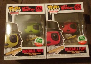 Funko Pop The Warriors Baseball Fury Set 824 Shop Limited Edition Red Green