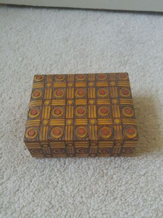 Decorative Wooden Hand Crafted Box Made In Poland Jewelry Holder