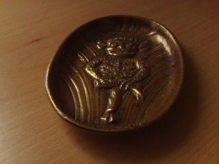 Vintage Solid Brass Lincoln Imp Trinket/Coin Dish. 2