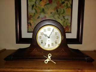 Vintage Plymouth Shelf Mantle Clock Made By Seth Thomas