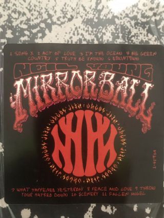 Neil Young Mirror Ball US DBL Vinyl LP Pearl Jam Eddie Vedder 2