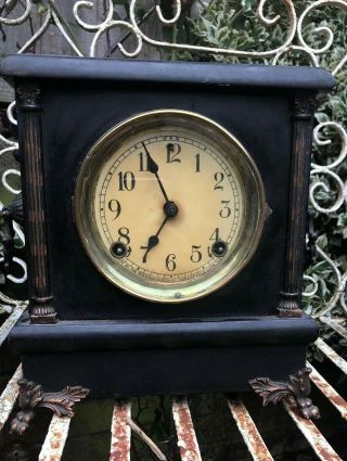 Antique Sessions Clock Co Ornate Dual Chiming Clock