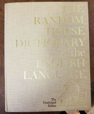 Vintage 1967 Random House Dictionary Of The English Language (fc30 - 2)