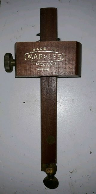 Vintage Marples No.  2154 Rosewood & Brass Mortise & Marking Gauge