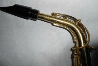 Vintage Conn Alto Saxophone Brass with Lacquer,  Mother of Pearl 2