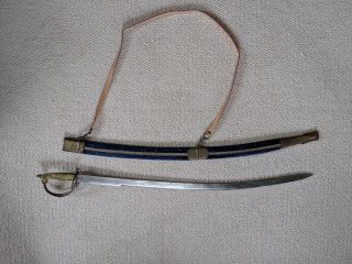 Antique Vintage Indo Persian Indian Tulwar Or Talwar Sword Saber With Scabbard