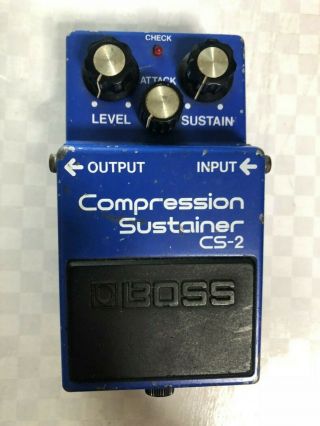 Boss Cs - 2 Compressor Guitar Effect Pedal Mij Vintage Japan