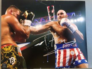 Tyson Fury Signed Autograph 8x10 Photo Boxing Champ Gypsy King Wwe Rare